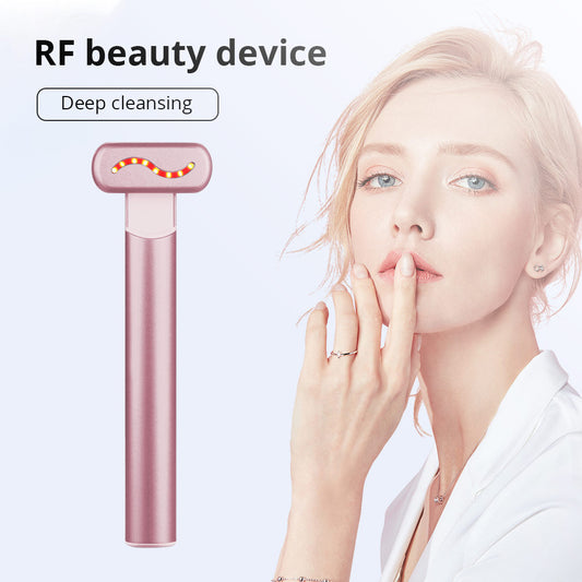 Hand-held EMS Vibration Heat Hed Light Skin Tightening Lifting Eye Lines Removal Beauty Care