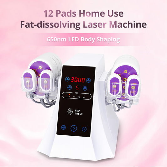 New 635NM 650NM LED Laser 5MW Pads Fat Reduce Lipo laser Slimming Machine