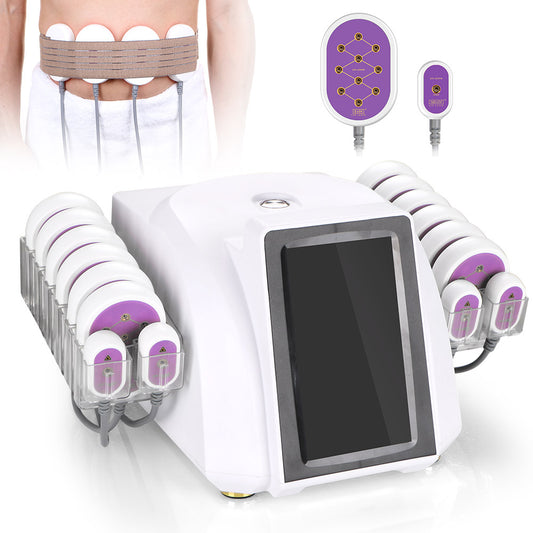 LED Laser 5mw Cellulite Removal Weight Loss Machine With 12 Big 4 Small Paddles