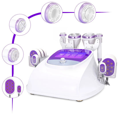 6 In 1 S Shape 30K Cavitation Machine with Laser Pads