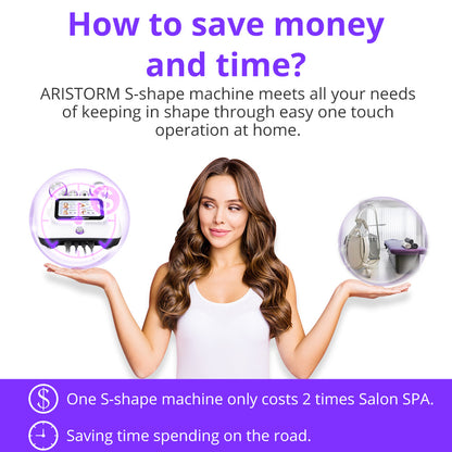 Aristorm S Shape Ultrasound 30K Cavitation 2.5 RF Face Lift Machine Home Use