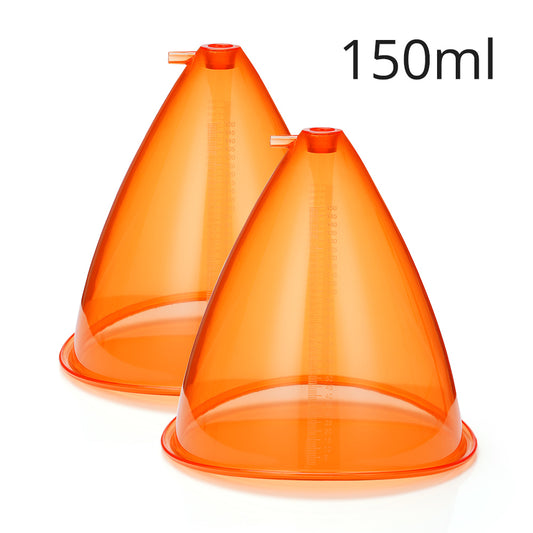 150ML Orange Breast Enhancement Butt Lifting Vacuum Cupping 2PCS Cups