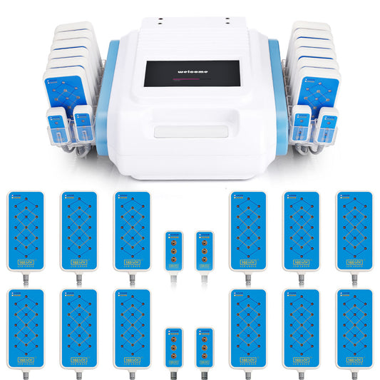 Dual Wavelength 650nm&980nm Diode  LED Laser Slimming Machine 12big 4small Pad