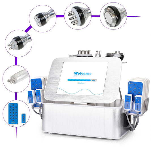 Powerful 40K Cavitation 2.0 Dual Wavelength 650nm & 980nm Diode Lipo Cavitation RF BIO Machine