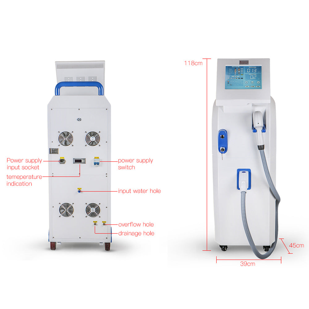 Professional 808NM Diode Laser Effective Hair Removal Machine