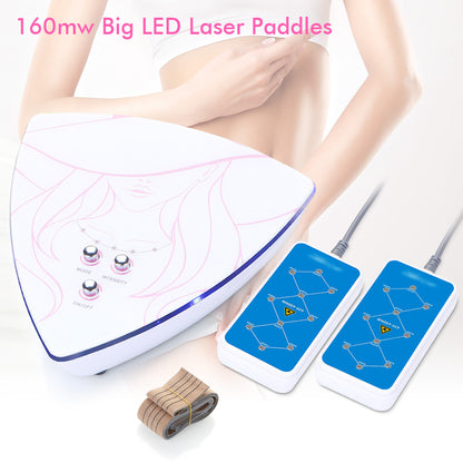 Mini 160mw 2 Pads LED Laser Body Slimming Weight Fat Loss Machine Home