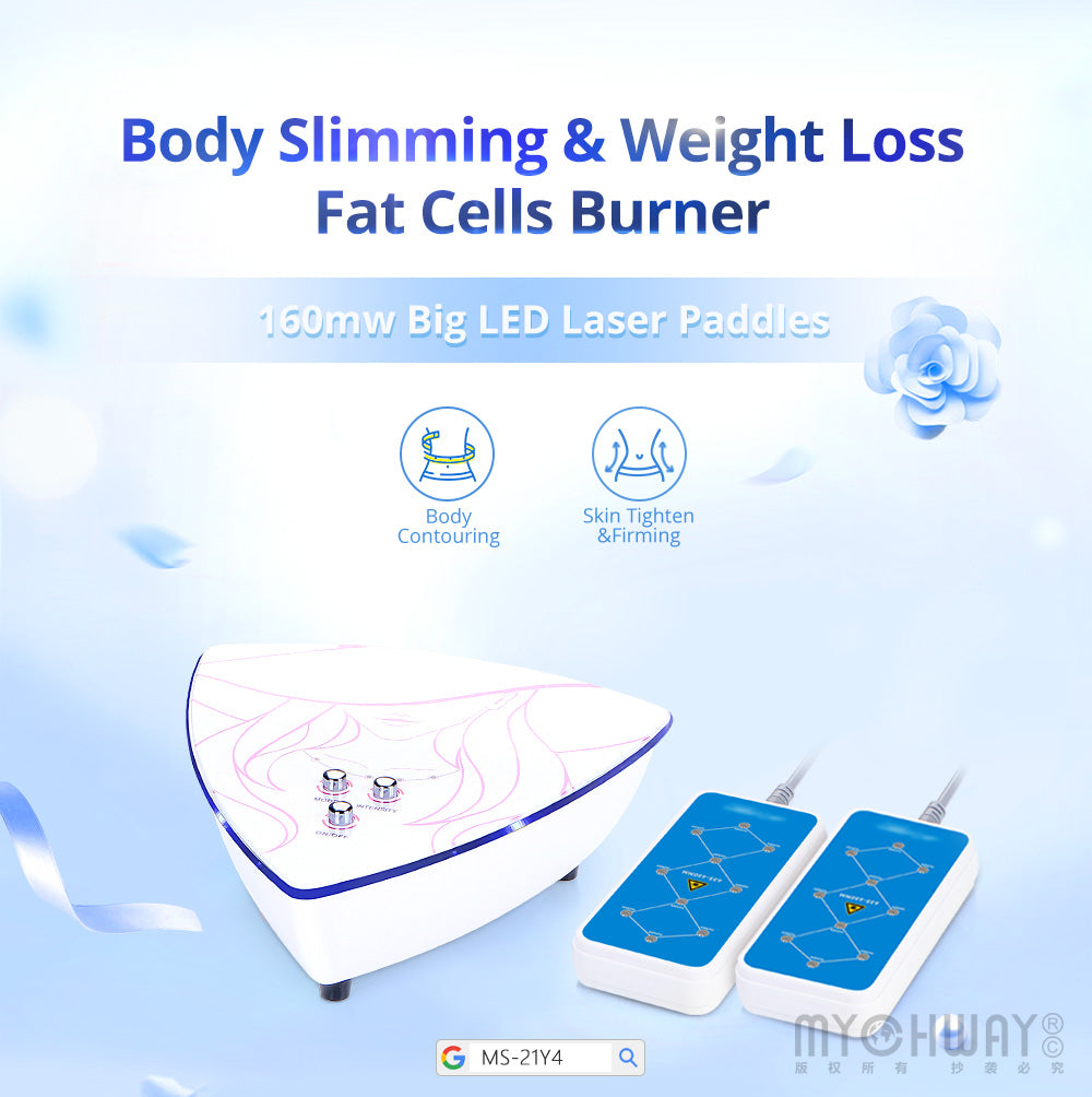 Mini 160mw 2 Pads LED Laser Body Slimming Weight Fat Loss Machine Home