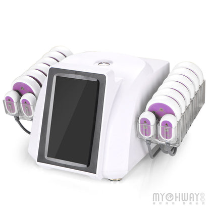 LED Laser 5mw Cellulite Removal Weight Loss Machine With 12 Big 4 Small Paddles