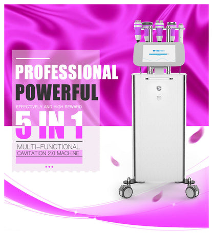 5 In 1 Standing Cavitation Vacuum RF Body Slimming Fat Loss Beauty Machine