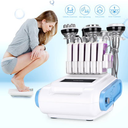 8 IN 1 High Quality Ultrasonic Cavitation Vacuum RF Microcurrent Body Slimming Lipo Laser Machine