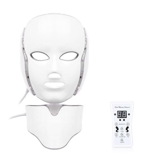 7 Colors LED Photon Facial&Neck Mask Photodynamic Therapy PDT Skin Rejuvenation