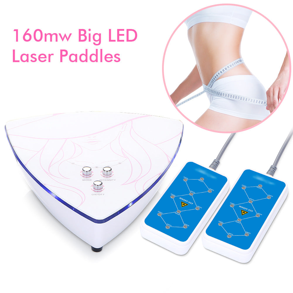 Mini 160mw 2 Pads LED Laser Body Slimming Weight Fat Loss Machine Home