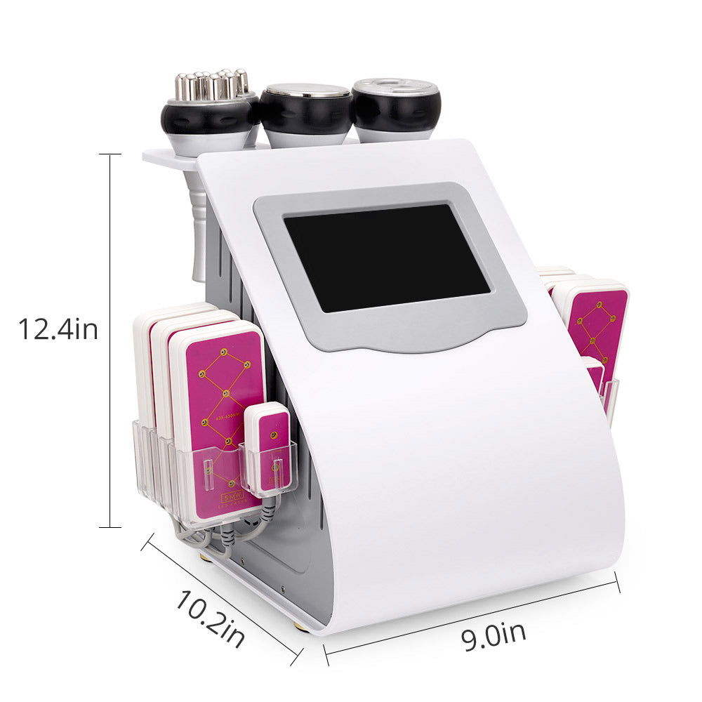 6 In 1 Ultrasonic Cavitation RF Vacuum Lipo Laser Weight Loss Body Slim Machine