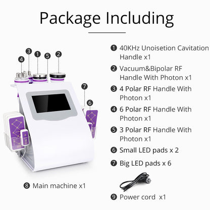 6in1 Ultrasonic Cavitation RF Vacuum Slim Skin Care Lifting Body Slimming Beauty Machine