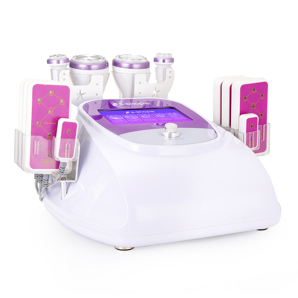 New 30K Cavitation Ultrasonic S Shape EL EMS RF Face Lift Fat Loss 160mw Led Laser Body Shaping Machine