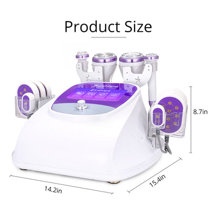 6 In 1 S Shape 30K Cavitation Machine with Laser Pads