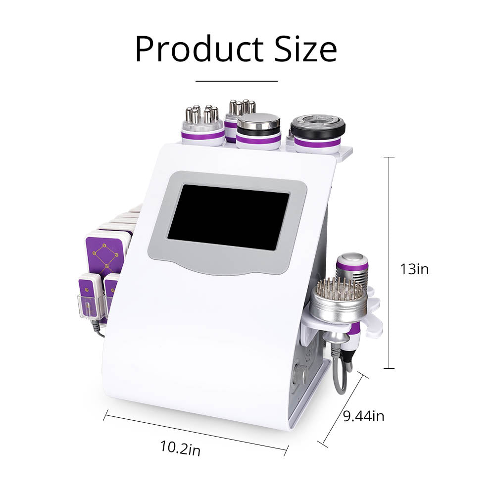 9in1 Ultrasonic Cavitation RF Vacuum Face Tightening Slimming Machine