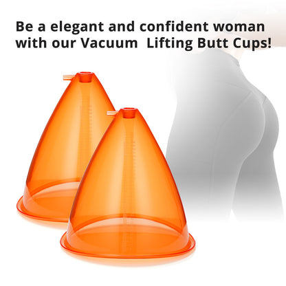 150ML Orange Breast Enhancement Butt Lifting Vacuum Cupping 2PCS Cups