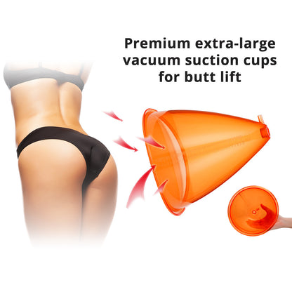 150ML Orange Breast Enhancement Butt Lifting Vacuum Cupping 2PCS Cups