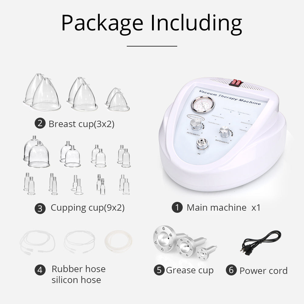 Vacuum Therapy Machine with 24 Cups and 3 Pumps